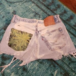 Distressed denim shorts the laundry room